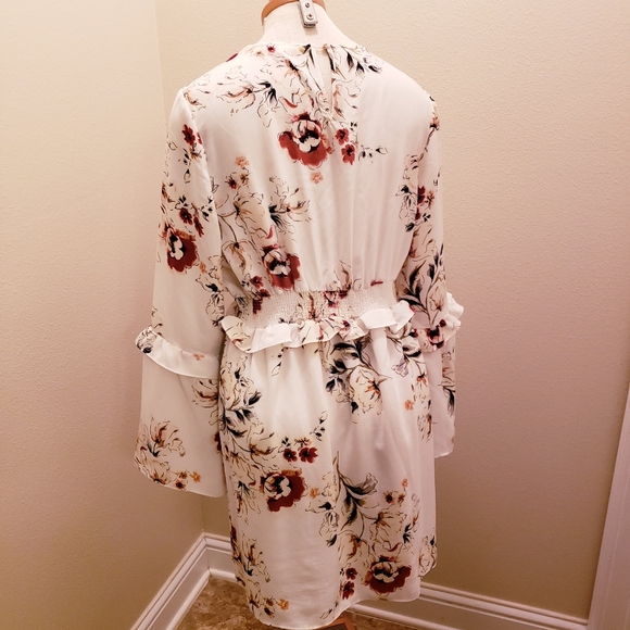 Anthropologie x First Monday Floral Dress | Size L - Picture 11 of 12
